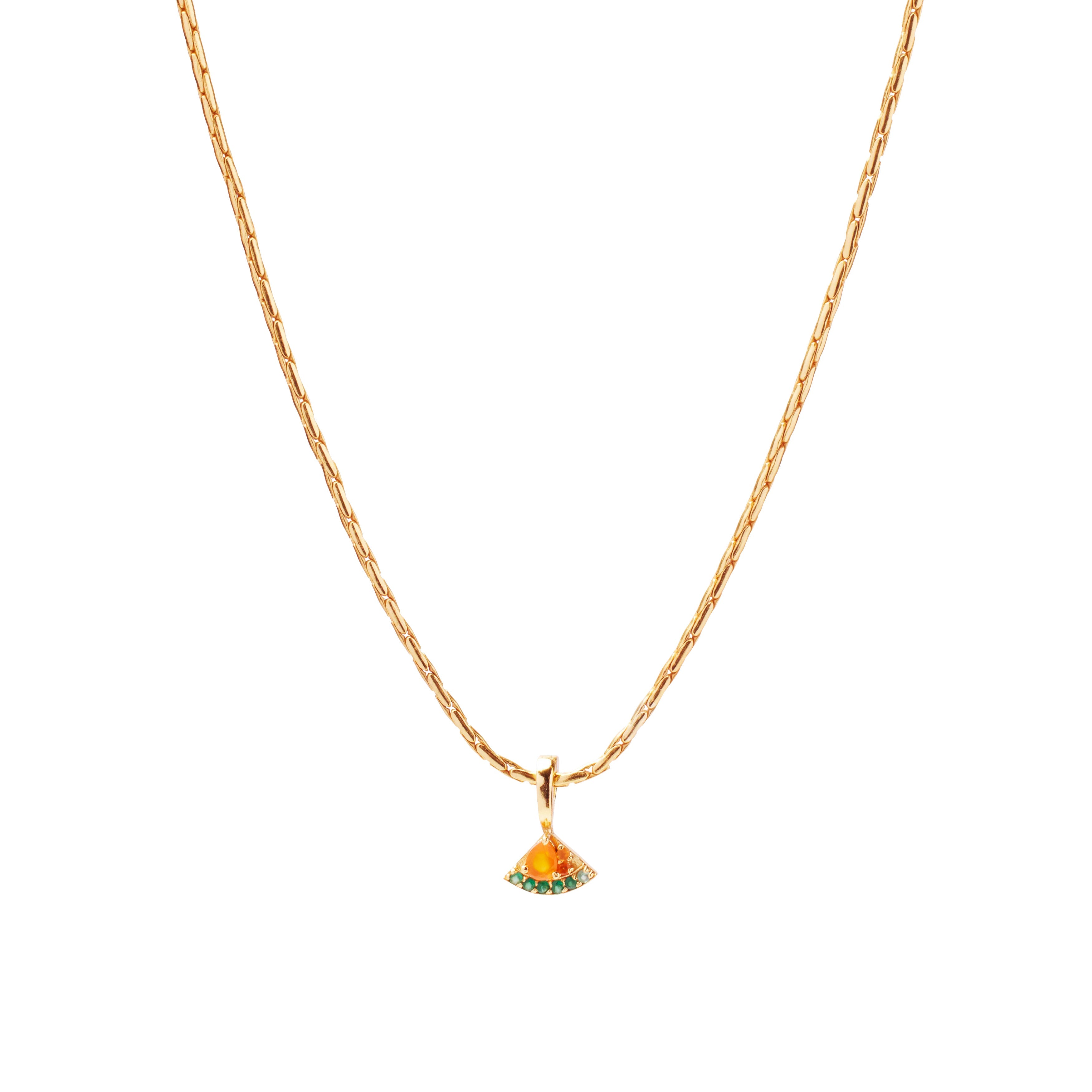 Watermelon Sugar Charm on Isla Round Snake Chain