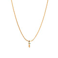 Lemon Zesty Necklace Charm on Isla Round Snake Chain