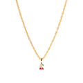 90's Cherry Aesthetic Necklace Charm on Muse Twist Chain
